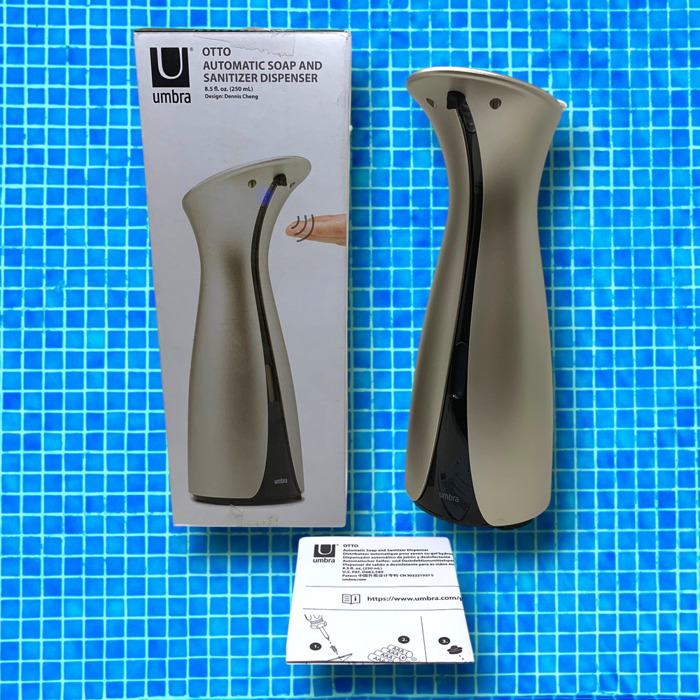 NEW Umbra OTTO Automatic Soap Dispenser Touchless 8.5 oz Dennis Cheng Modern NIB